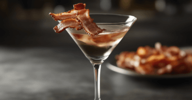 Upptäck den innovativa cocktailen med bacon, skapad av Midcent, som tar matupplevelsen till nya höjder. Denna unika kombination av sprit och krispig bacon erbjuder en oväntad twist på klassiskt bartänkande. Kategori: Mat. Perfekt för den nyfikne smak