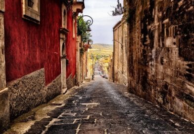 alley, road, sicily