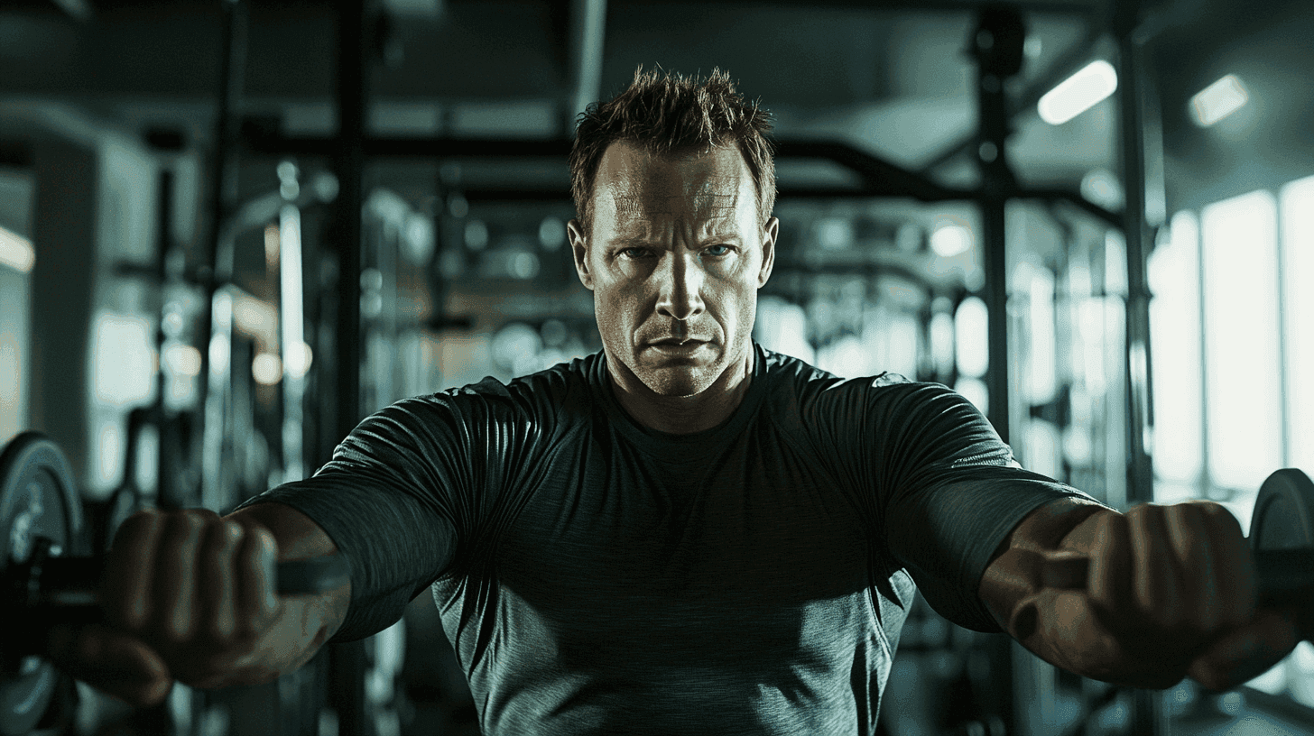 Midcent erbjuder optimal träning med fokus på styrka och uthållighet. Bilden visar en intensiv träningssession i ett gym, vilket motiverar till en aktiv och hälsosam livsstil. Perfekt för den som söker inspiration inom träning och fitness. Hälsa.