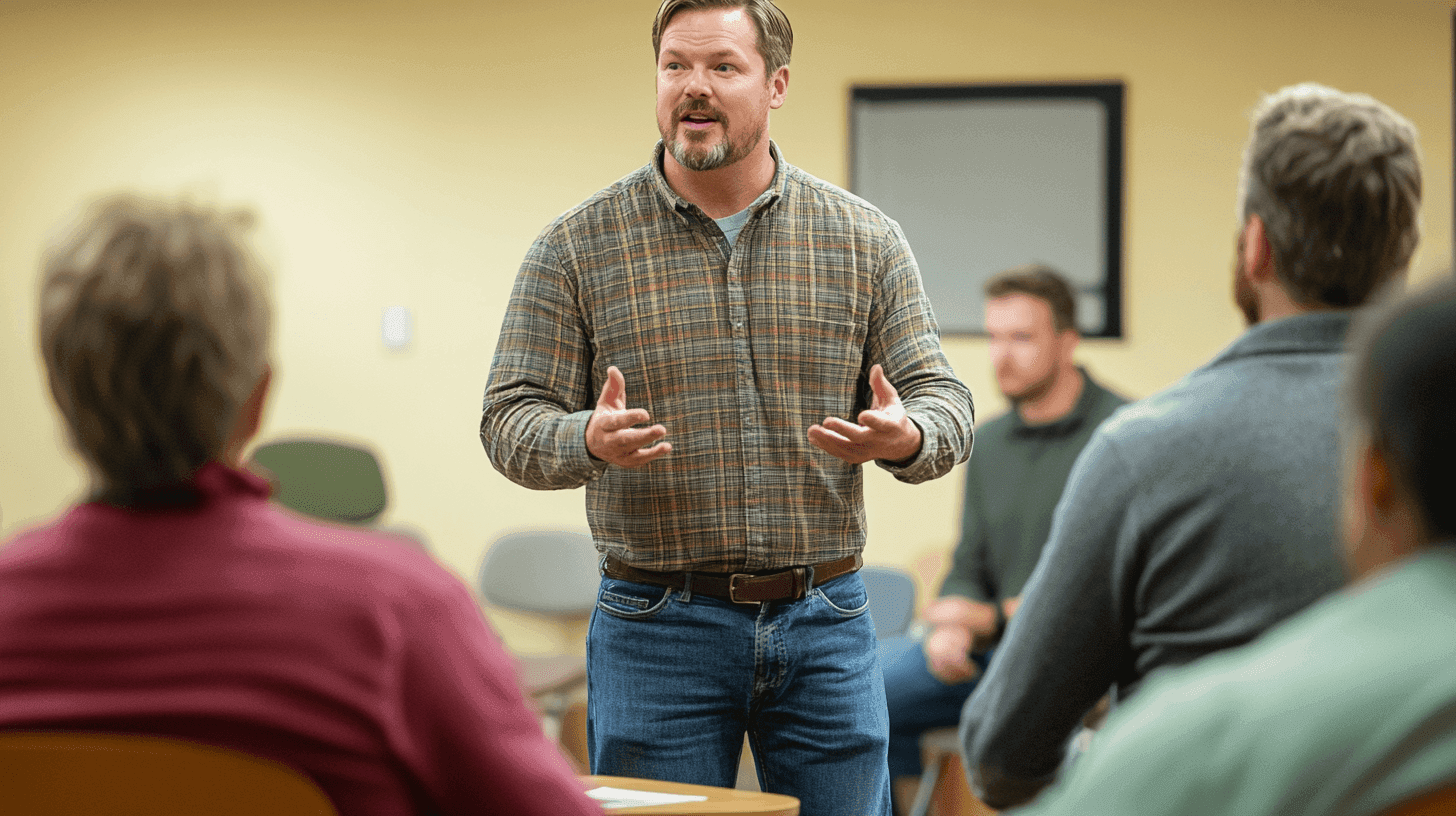 Starka män pratar också