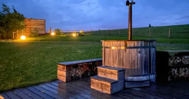 brown wooden bench on green grass field during daytime