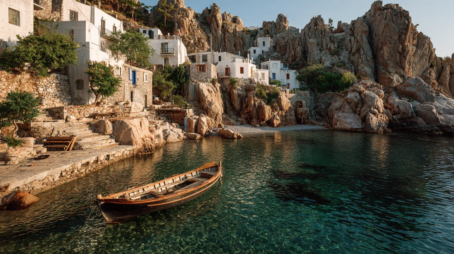 Blåa drömmar och ouzo – Amorgos bjuder på magi och minnesvärda doppAmorgos, Grekland, Det stora blå, öliv, reserekommendation,