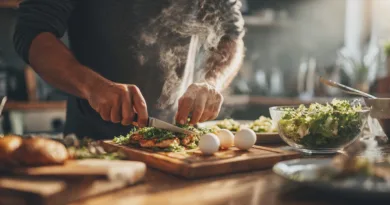 Mat, matlagning, hälsosamt, grönsaker, recept, kreativitet, hemkök, färska råvaror, smak, livsstil.