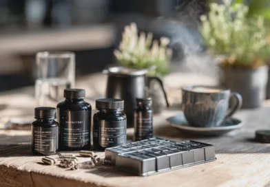 Hälsa, kosttillskott, vitaminer, naturliga produkter, mindfulness, livsstil, trend, wellness, hälsosam ålder, preparat.