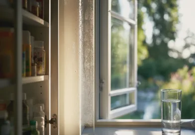 Hälsa, vatten, fönster, frisk luft, ljus, hälsosam livsstil, naturligt ljus, avkoppling, inomhusmiljö.