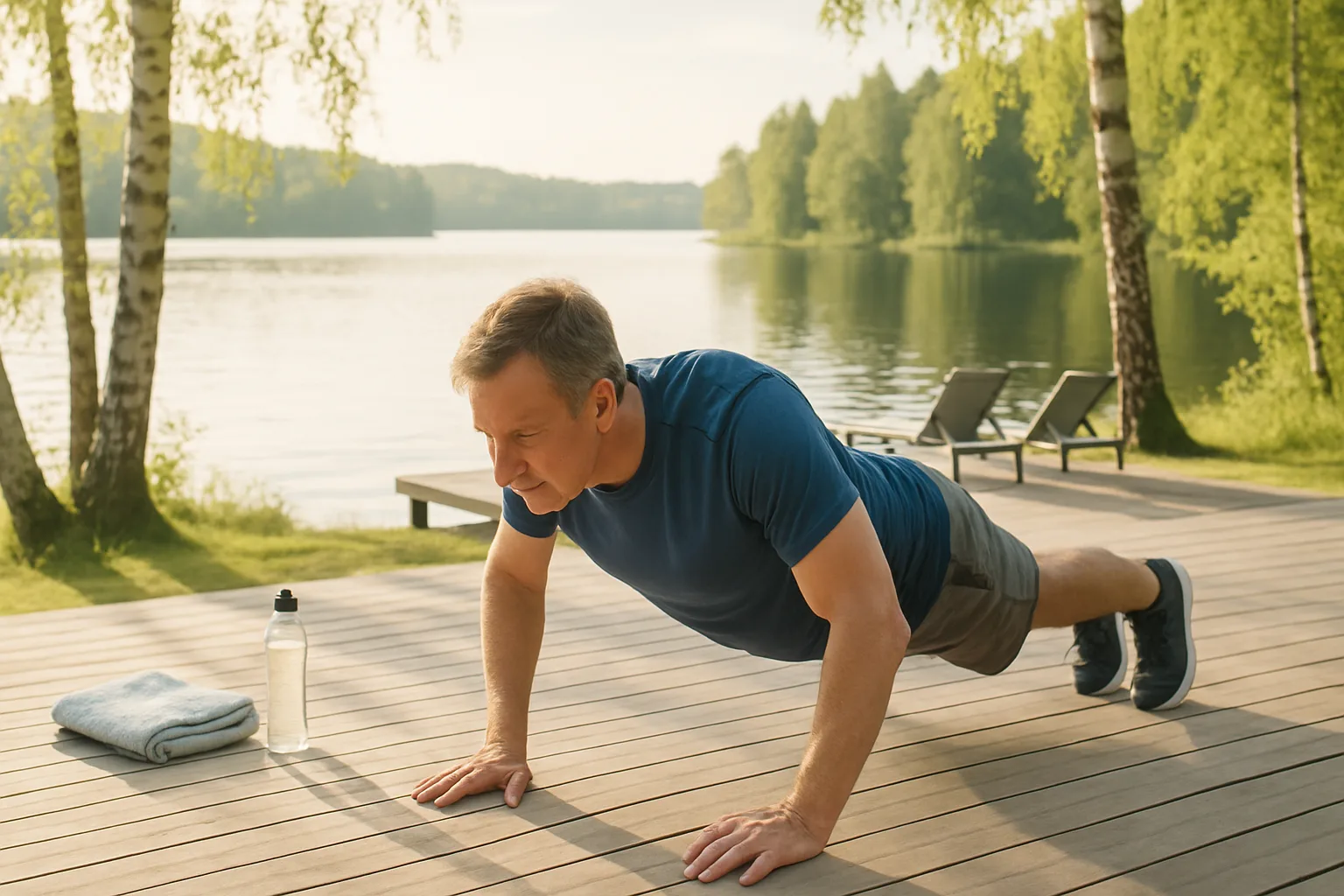Sommaren behöver inte bli en ursäkt för att tappa formen. Här får du praktiska tips och enkla övningar som garanterat får fart på både svett och motivation när du är ledig.träning, semester, enkel motion, övningar, börja träna,