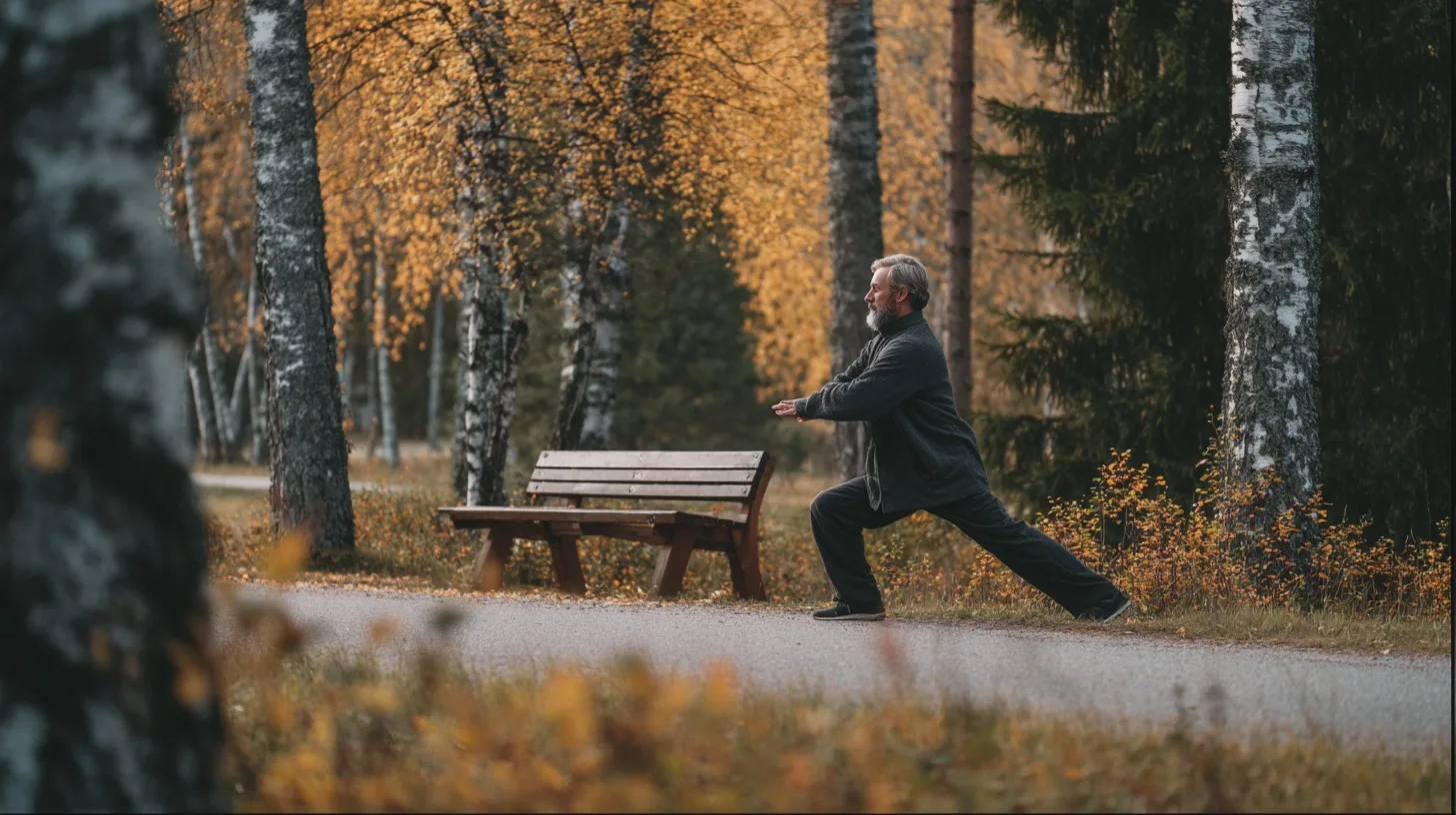 tai-chi-mot-vark-artros-somn-och-benskorhet Tai chi är inte bara långsamma rörelser i parken. En stor forskningsöversikt visar bättre funktion, mindre värk och styvhet, bättre sömn och starkare skelett.
