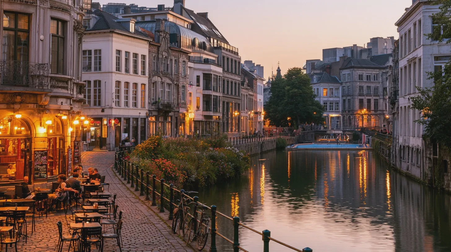 Resa + europeisk stad, kvällsmys, kanaler, caféer, historia, turism, arkitektur, atmosfär, vackra vyer, fritid.
