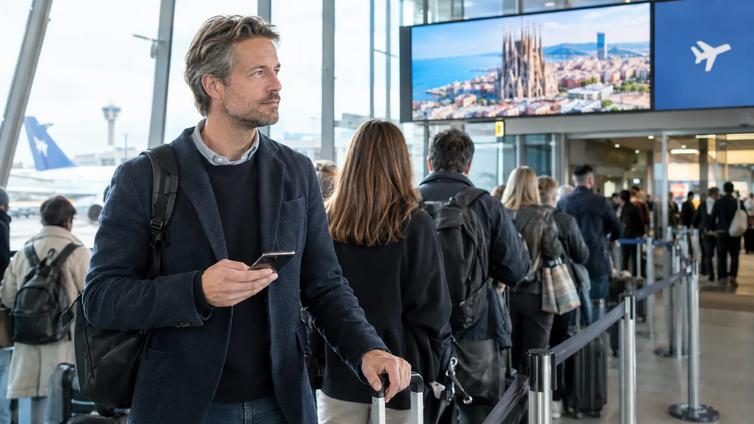 Flygskammen dog inte – den bytte bara terminalflygskam, flygresor, klimatpåverkan, weekendresor, sociala normer, hållbart resande, Barcelona