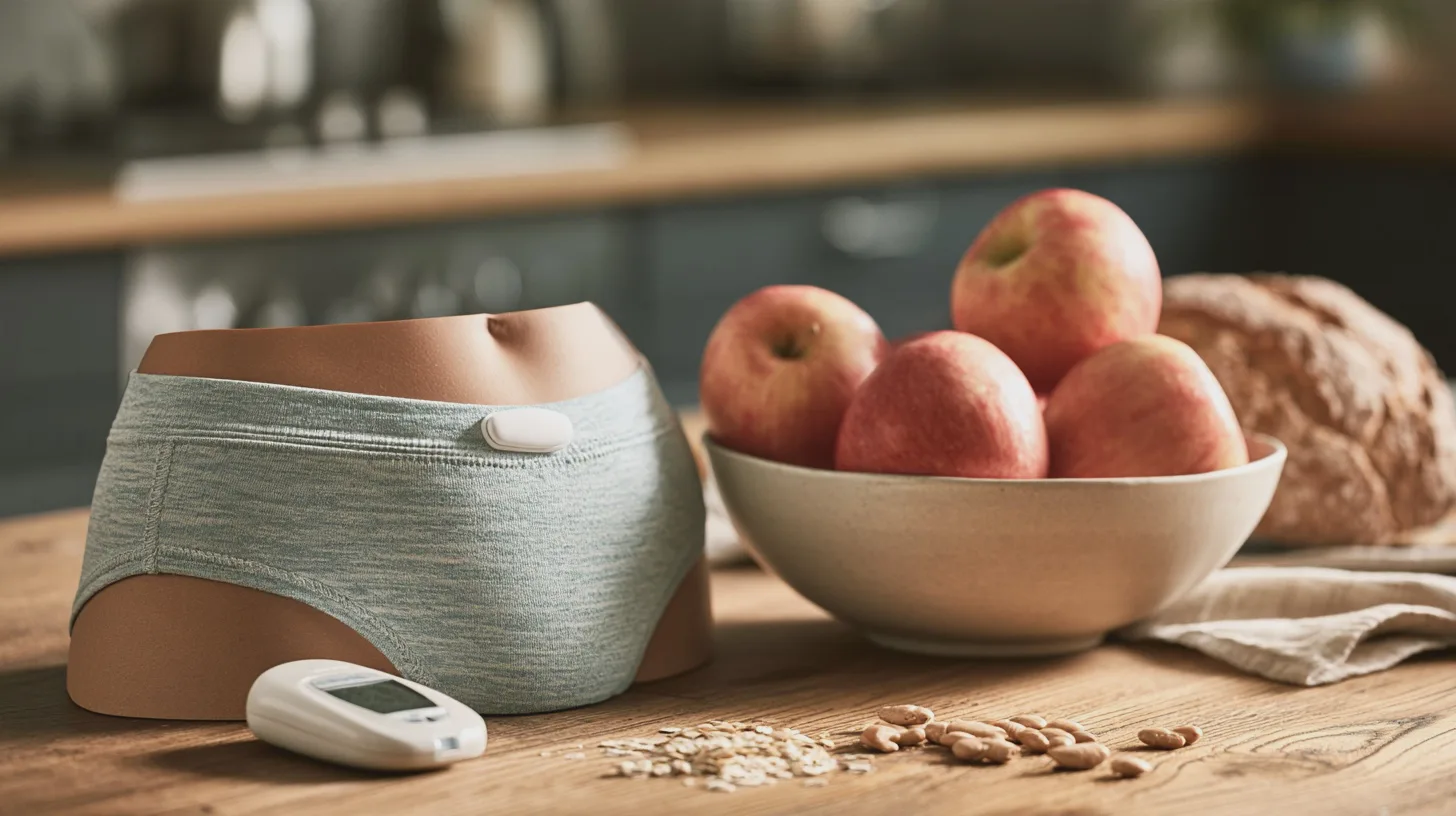 Hälsa: hälsoprodukter, frukt, diabeteskoll, kroppsnära objekt, livsstilsval, kost, huslig miljö, näringsrik mat