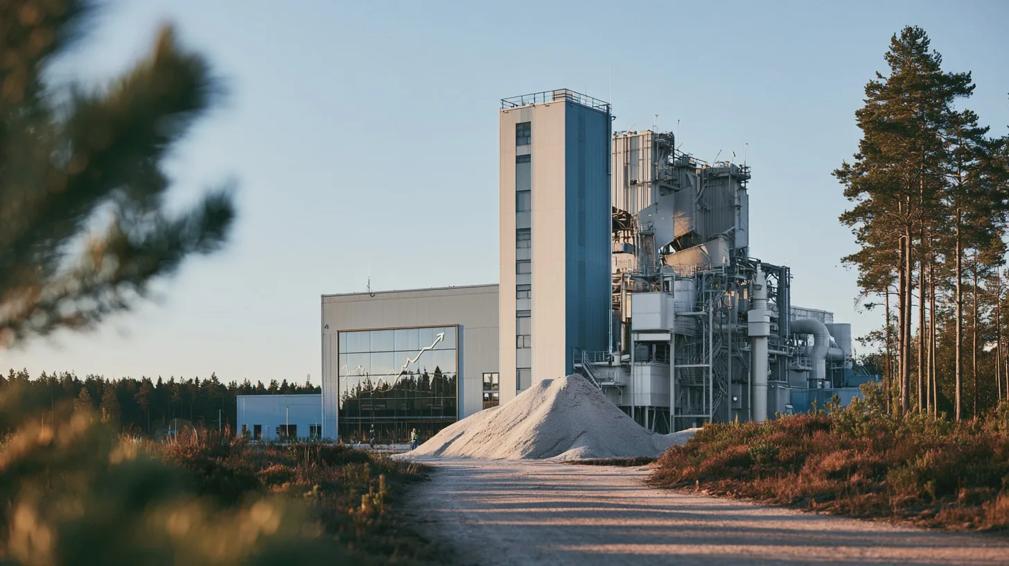 Teknik, fabrik, industri, byggnad, modern, produktion, automatisering, landskap, teknologi, miljö.