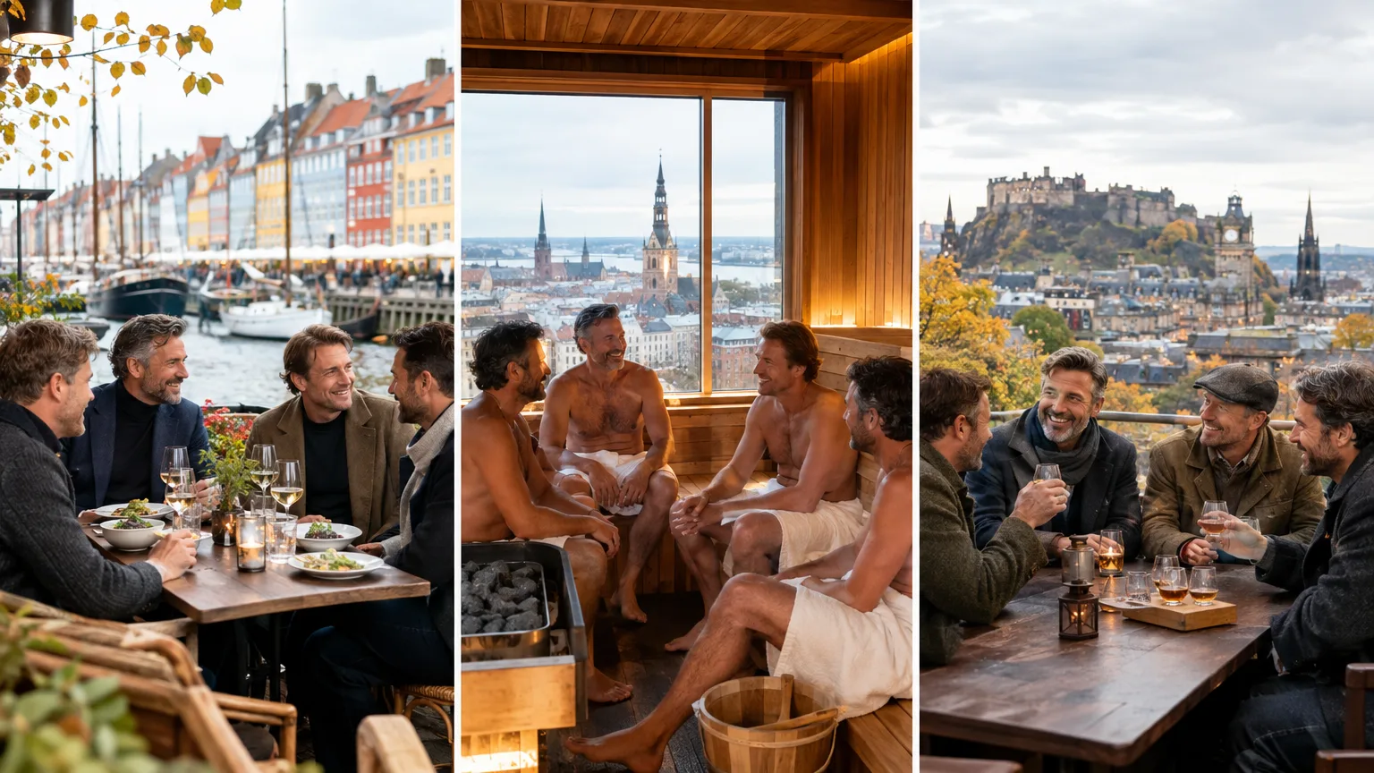 Tre höstresor som slår en blöt golfhelg med grabbarnalånghelg höst, grabbresa, Köpenhamn, Riga, Edinburgh