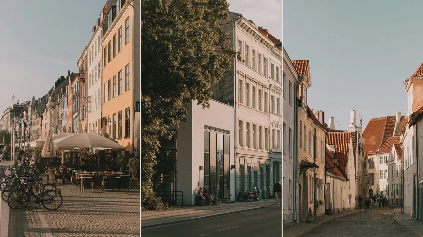 Resa + stadsmiljö, arkitektur, cyklar, restauranger, gator, solnedgång, vackra byggnader, europeisk atmosfär, kultur, sightseeing.