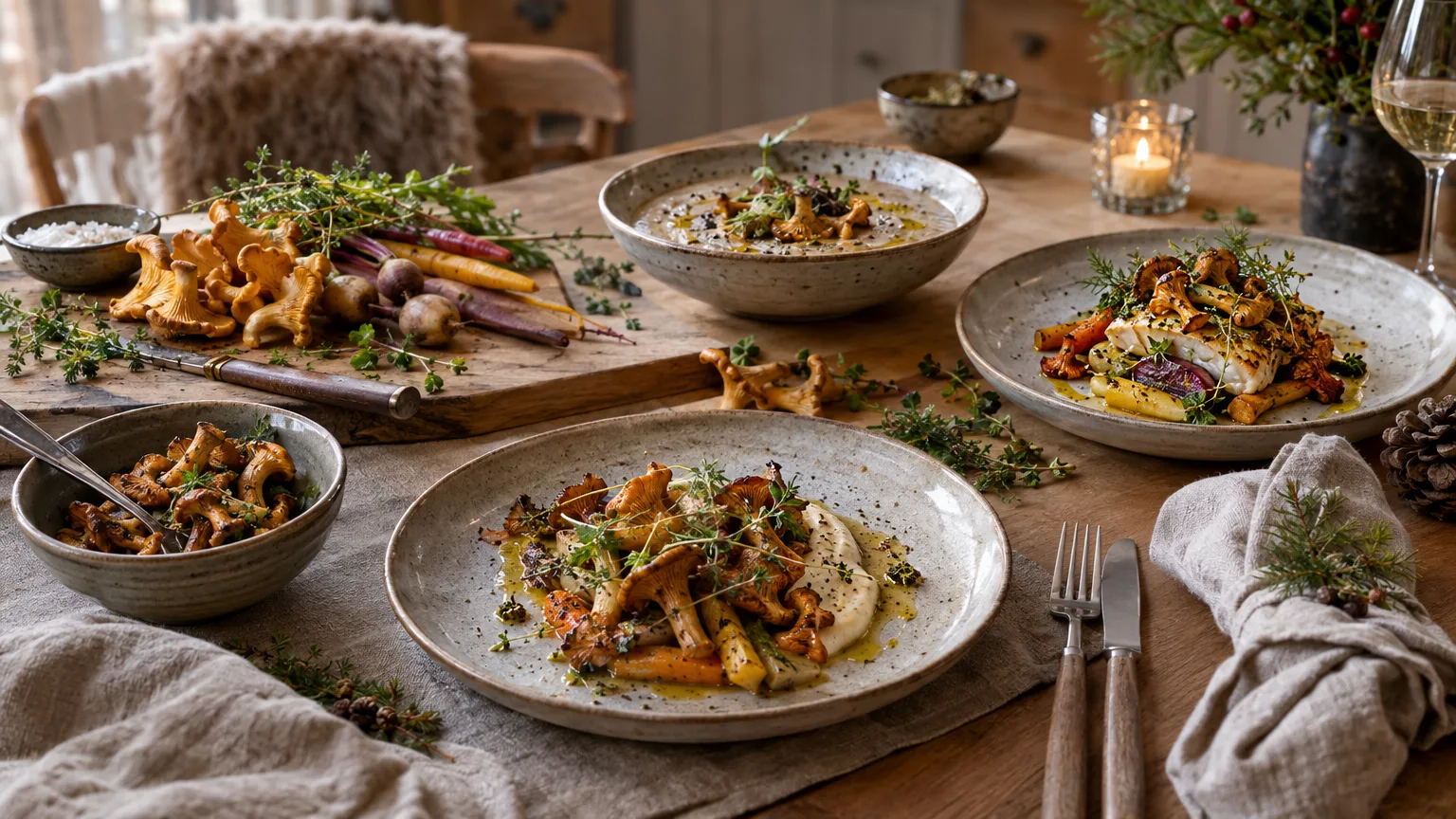 Tre trattkantarellrecept som gör höstmaten farligt svårslagentrattkantareller, recept med trattkantareller, höstmat, svamprisotto, pasta med svamp, trattkantarelltoast