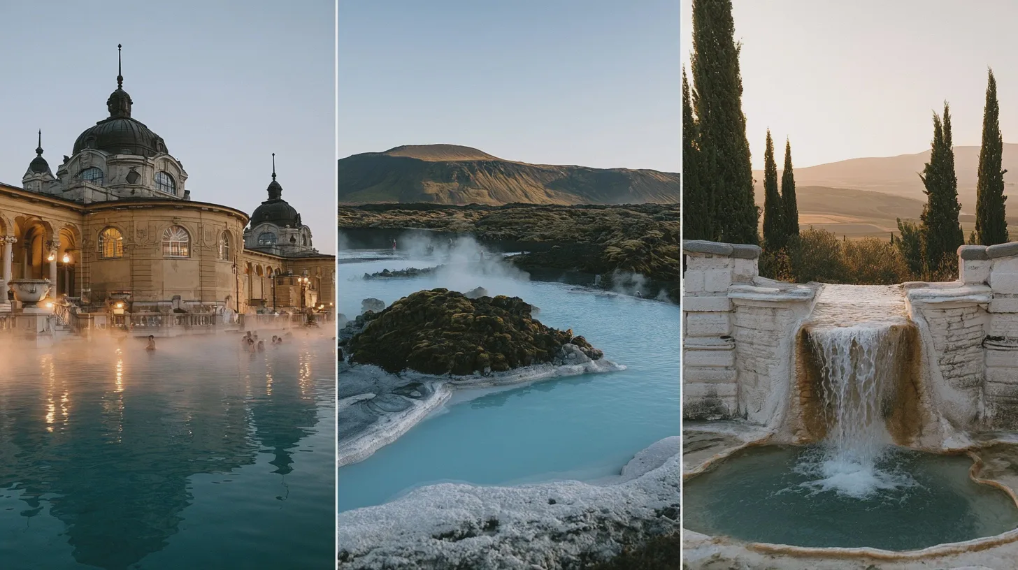 europas-termalbad-ungern-island-italien Från ottomanska kupoler i Budapest till isländska lavafält och toskanska vattenfall: följ värmen genom tre länder där badtraditionen är lika rik som landskapet.