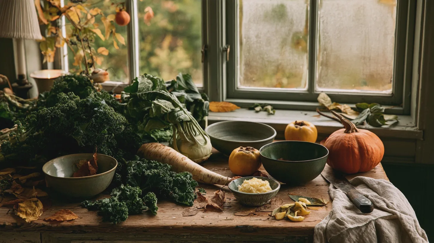 fem-ravaror-som-gor-oktober-godare Låt oktober smaka mer än gryta och äppelpaj. Upptäck grönkål, pepparrot, kålrabbi, kvitten och pumpa – med handfasta tips, goda kombinationer och ett stänk hösthumör.