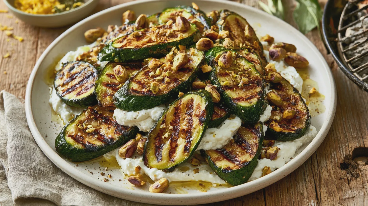 grillad-zucchini-ricotta-citron-pistage