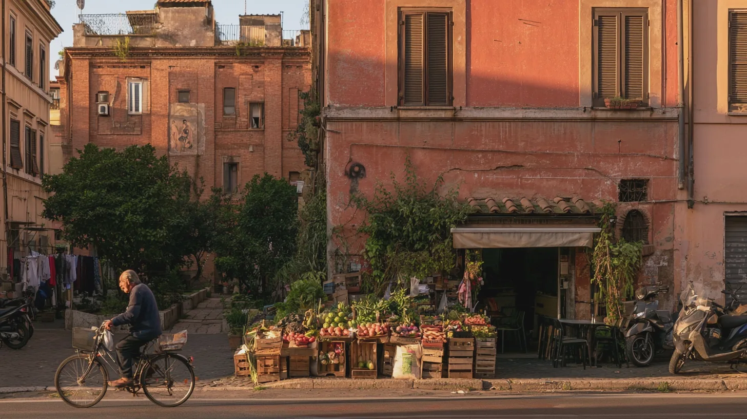 rom-ostiense-garbatella-testaccio Lämna de mest vältrampade turiststråken och upptäck Rom genom industrikonst, gröna gårdar och mat med historia. Tre kvarter visar stadens vardagligare, godare och mer oväntade sida.