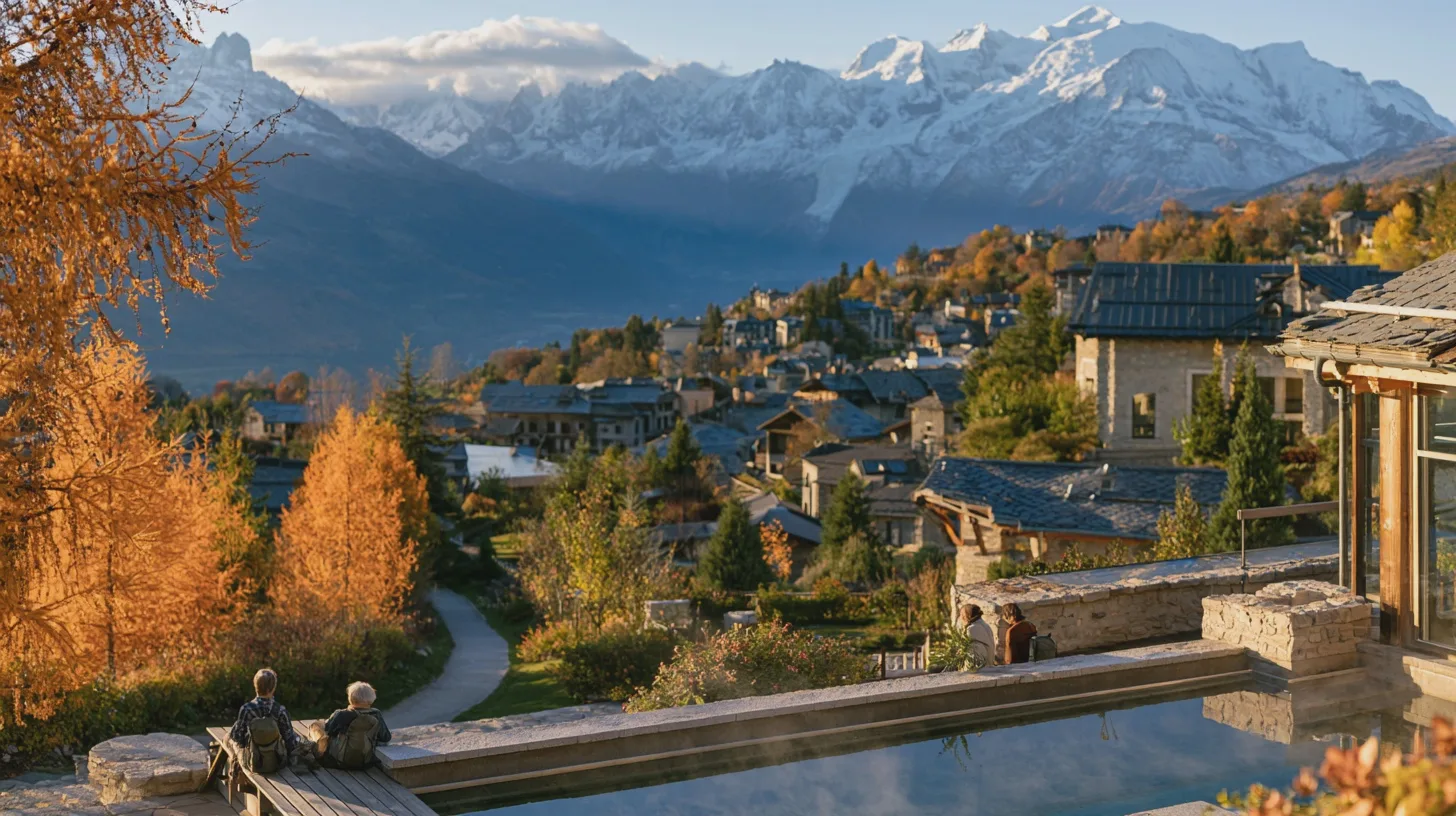 saint-gervais-alperna-host-mont-blanc När skidbackarna tystnar blir Saint-Gervais mer än en billigare mellanlandning mellan Chamonix och Megève: här väntar termalbad, historiska gränder, vandringar och en högt belägen whisky med Alperna som fond.