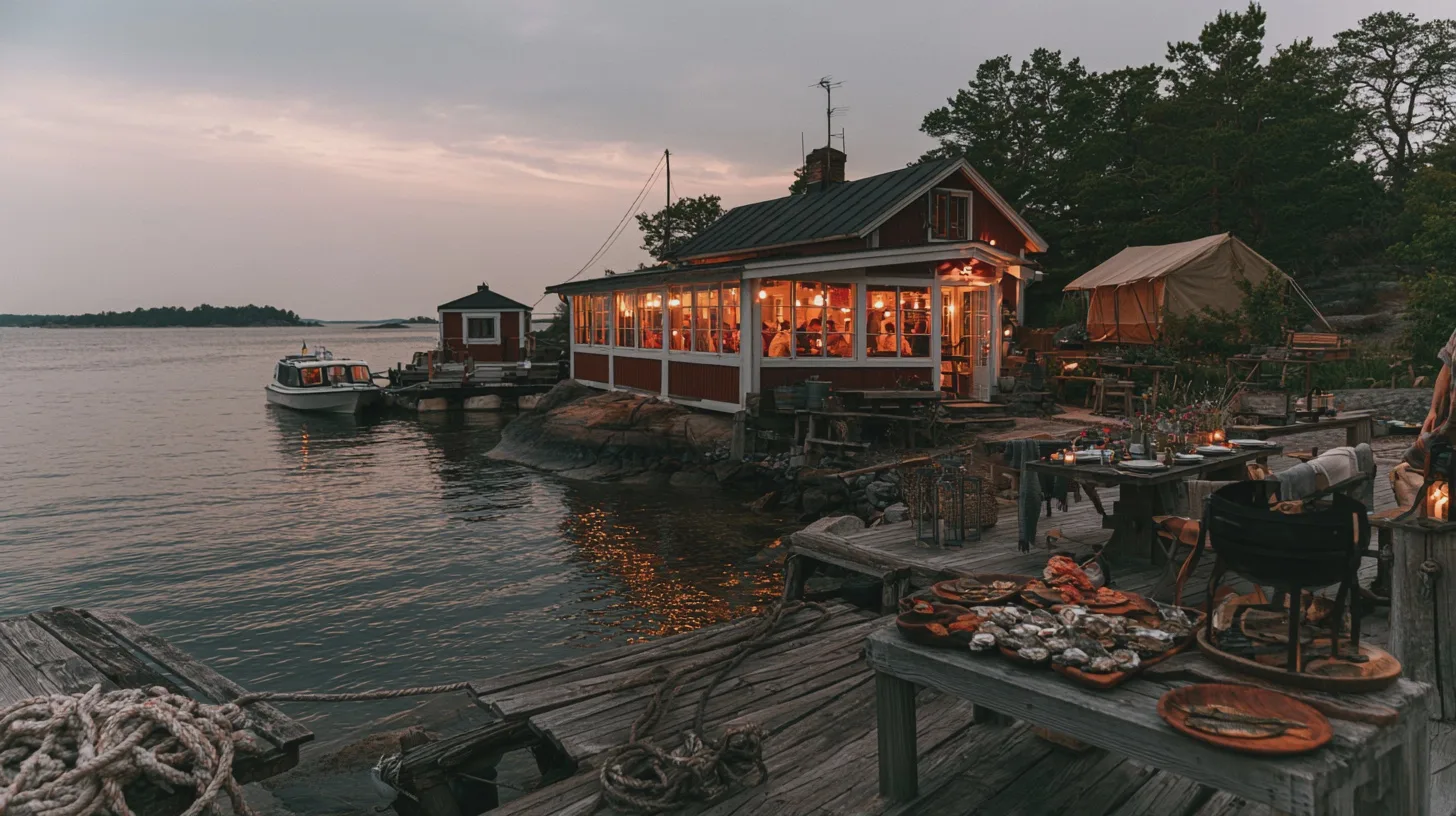 sju-skargardskrogar-varda-en-omvag Från grillad skärgårdsmat och ostron till hotellrum, glampingtält och flytande stugor: här är sju krogar där middagen gärna får bli början på en längre övistelse.