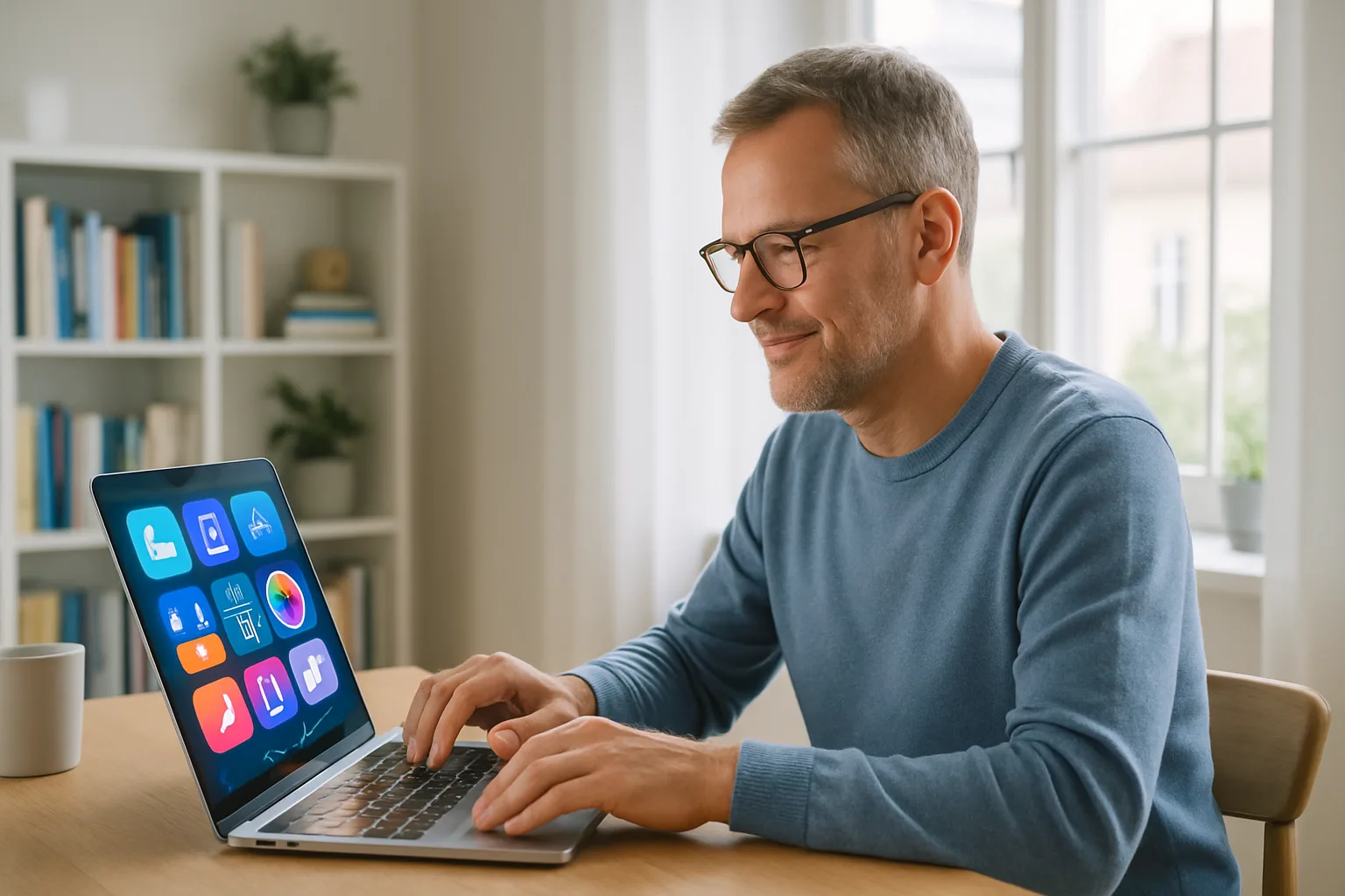 AI känns ofta som en tävling för übernördar – men här visar vi hur du lugnt kan utforska tekniken, utan att bli teknikstressad eller störd av yngre kollegors övertro.AI, börja med AI, kreativitet, män 45+, digitalisering,