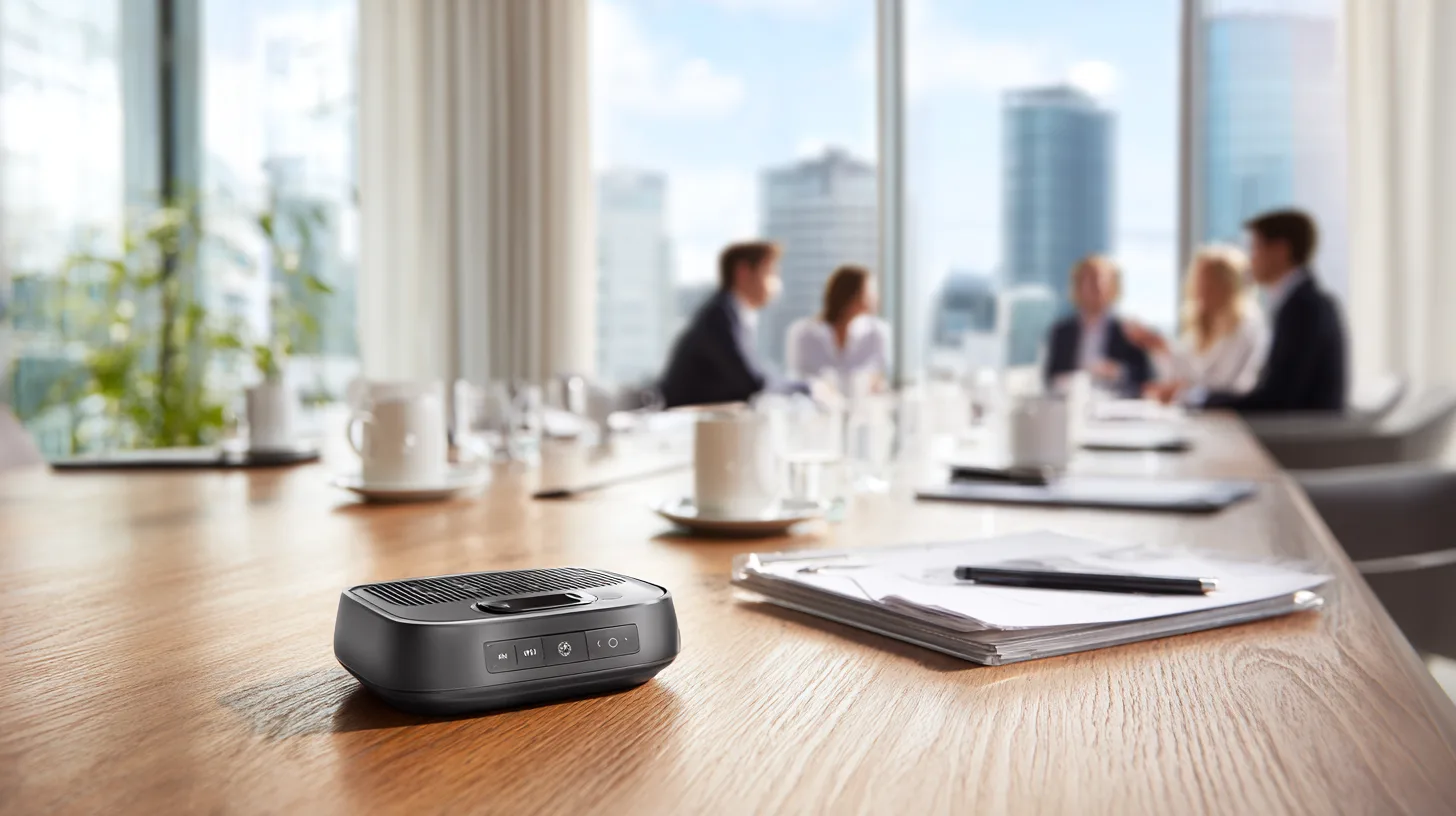 Midcent erbjuder innovativ teknik för effektiva möten. Fokus på modern design och funktionalitet, idealisk för kontorsmiljöer. Kategori: Teknik.