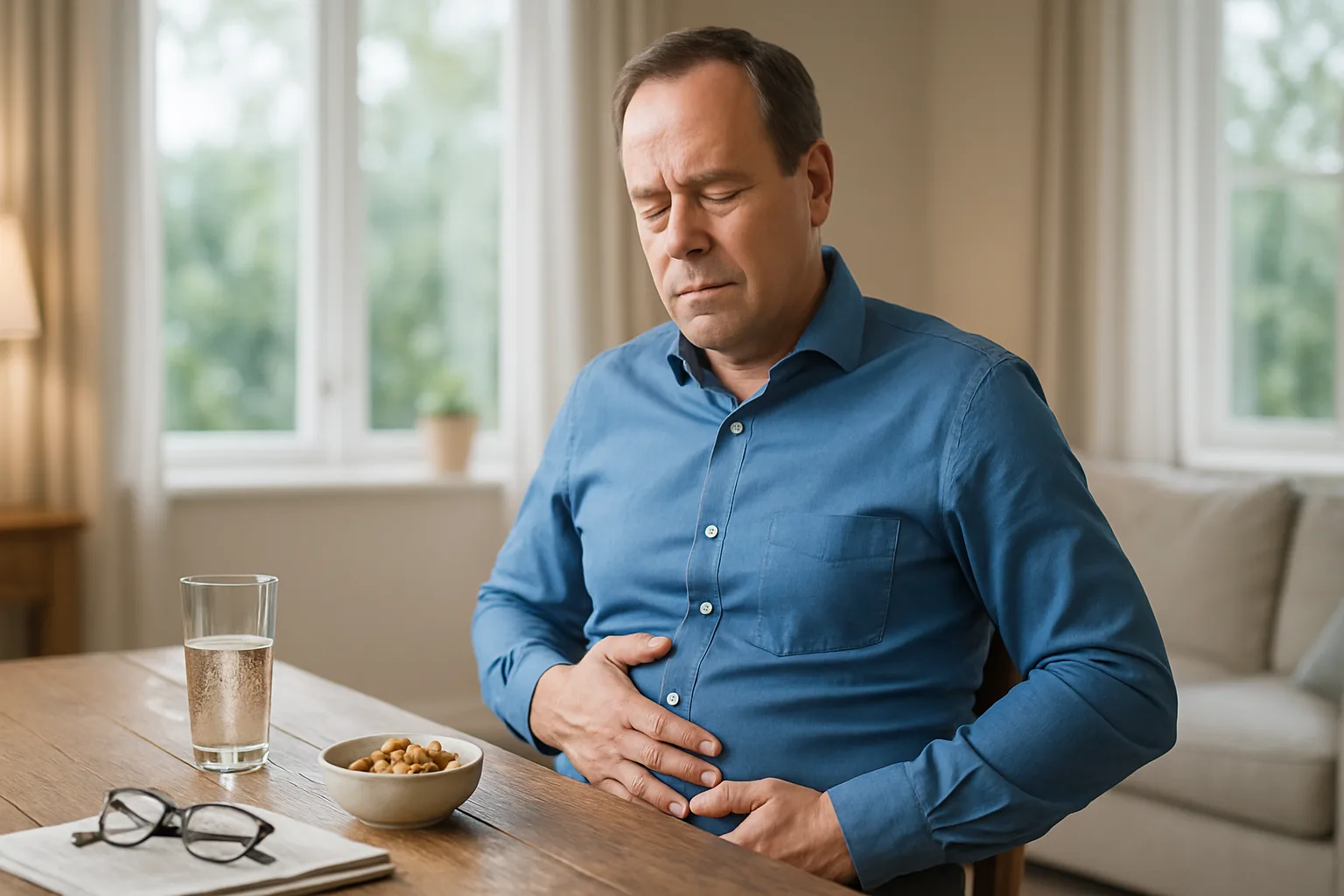 Ballongmage kan slå till mitt under livets rusning – ofta när det passar som allra sämst. Men vad beror det på, och varför drabbar det oss män? Här är svaren.ballongmage, uppblåsthet, mage, hälsa, medelålders män,