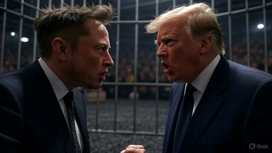 Miljardärernas griniga skilsmässa – Trump och Musks offentliga pajkastning hotar miljardaffärer