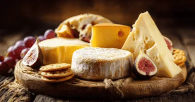 Midcent: En lyxig ostbricka med olika sorters ostar, färska fikon och vindruvor på ett rustikt träfat. Perfekt för gastronomiskt intresserade och finsmakare som vill njuta av en smakrik upplevelse. Kategori: Mat.