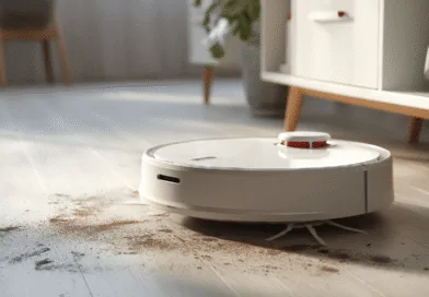 Midcent: En modern, avancerad robotdammsugare som effektivt rengör golvet och samlar smuts. Perfekt för det smarta hemmet, kombinerar högteknologisk funktionalitet med stilren design. Optimera städningen med denna innovativa tekniklösning. Kategori: Teknik.