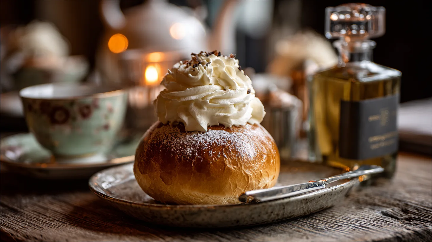 Semlan – svensk kultklassiker eller överreklamerad bullflirt?semla, vin och dessert, svenska traditioner, smakupplevelser, matkritik,