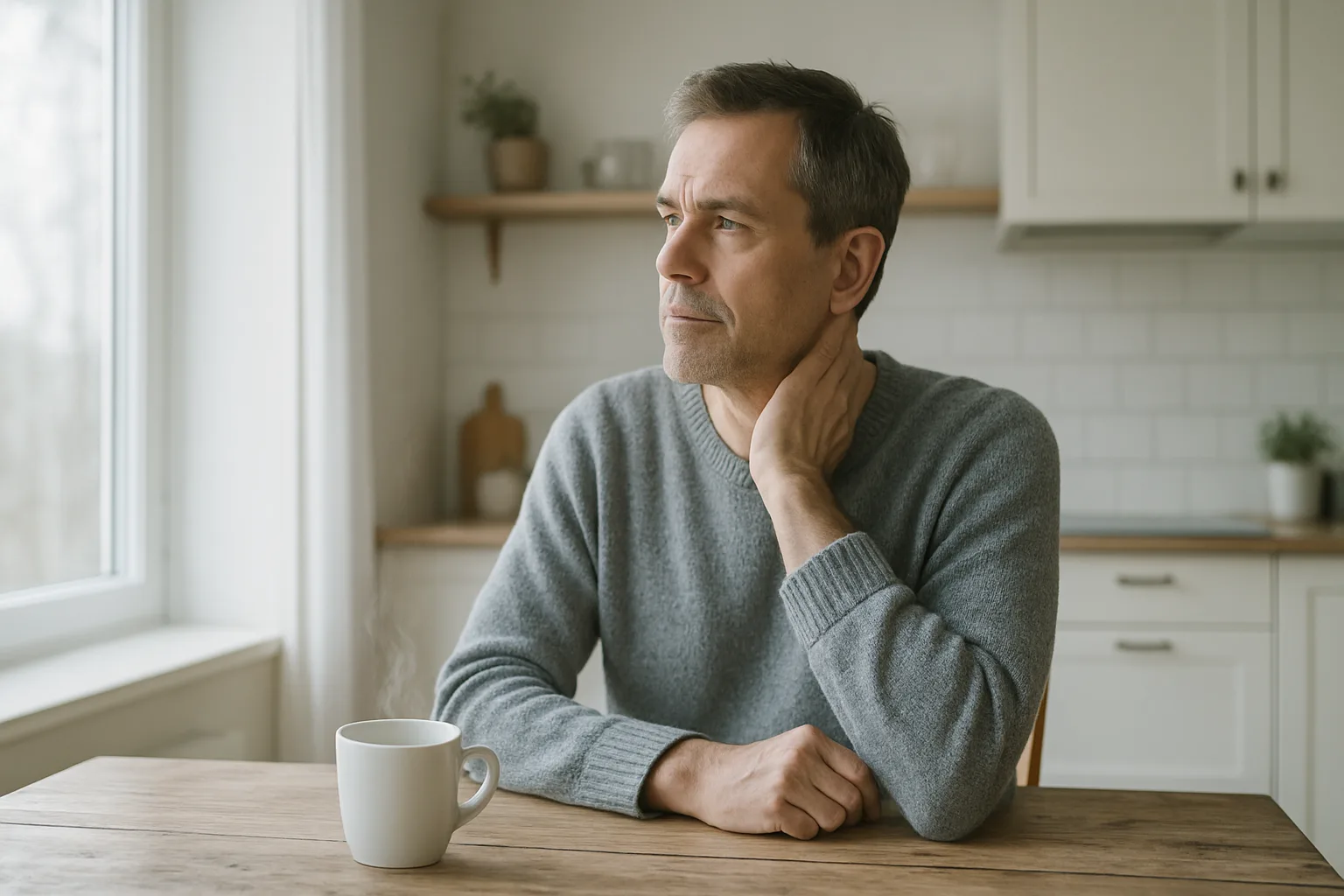 Sköldkörteln kan börja bråka efter fyllda 50, men få vet varför. Lär dig känna igen signalerna innan tröttheten tar över kontrollen.sköldkörtel, hypotyreos, symptom, medelålders män, trötthet,