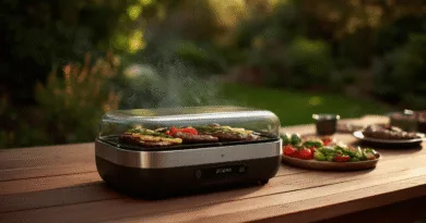 Midcent presenterar en modern grill som perfekt för utomhusmatlagning. Med saftigt kött och grönsaker, skapar den en härlig kulinarisk upplevelse i trädgården. Perfekt för alla matälskare som vill njuta av en smakfull måltid. Kategori: