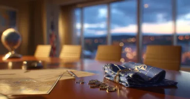 Midcent: Bild av ett kontor med glob, diagram och anteckningar. Indikerar globalt affärsfokus och strategiutveckling. Atmosfären ger en professionell och målmedveten känsla för företagsmiljö. Teknik.